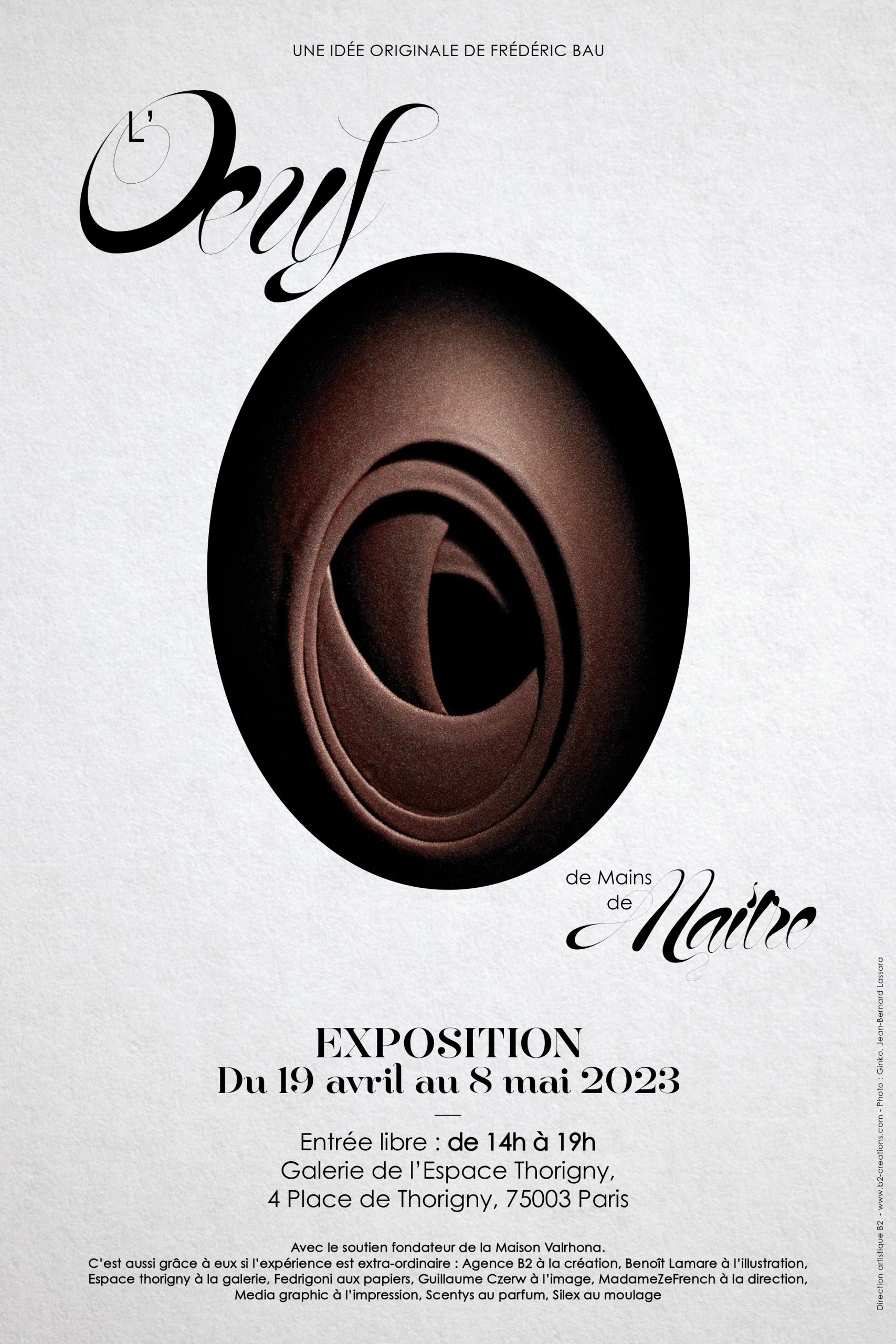  « L’Œuf, de Mains de Maître », une exposition chocolatée à découvrir à Paris